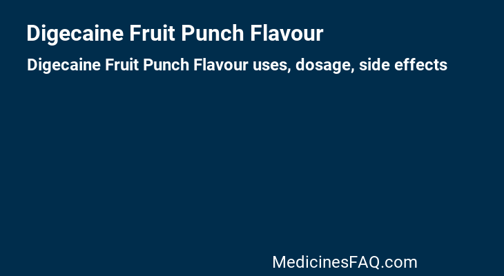 Digecaine Fruit Punch Flavour