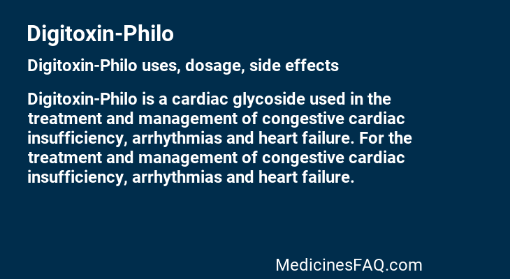 Digitoxin-Philo