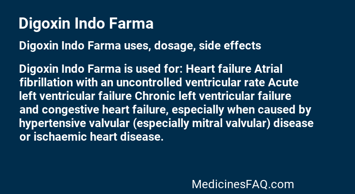 Digoxin Indo Farma