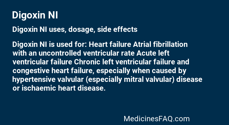 Digoxin NI