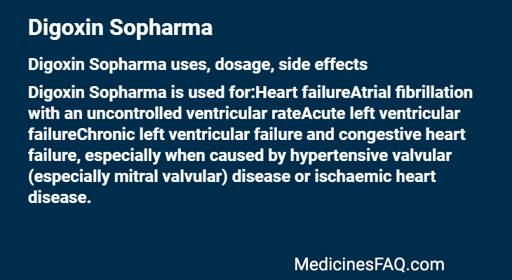 Digoxin Sopharma