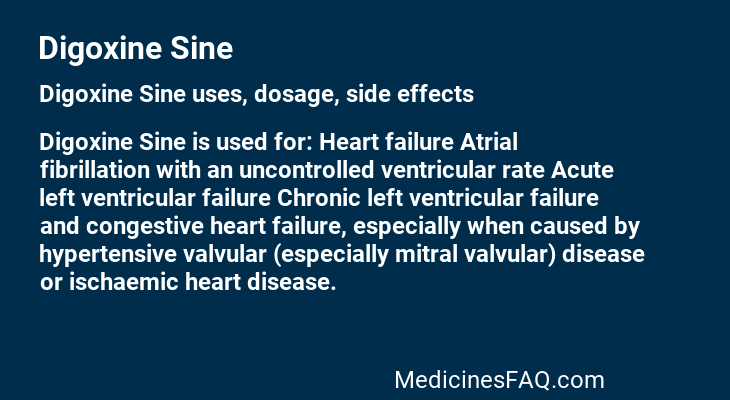 Digoxine Sine