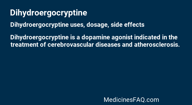 Dihydroergocryptine