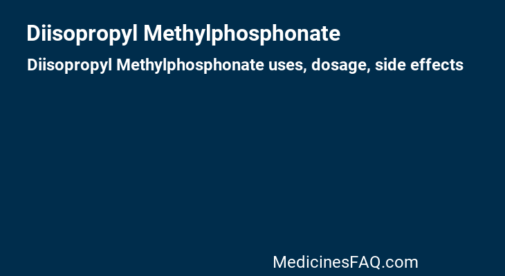 Diisopropyl Methylphosphonate
