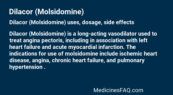 Dilacor (Molsidomine)