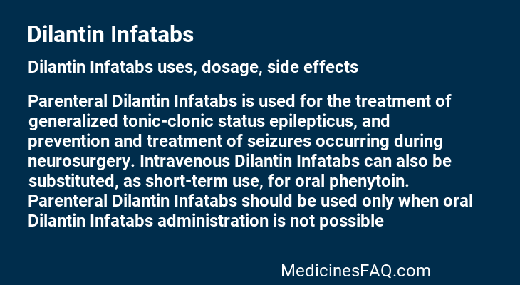 Dilantin Infatabs
