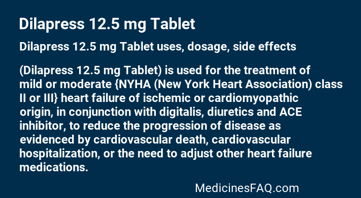 Dilapress 12.5 mg Tablet