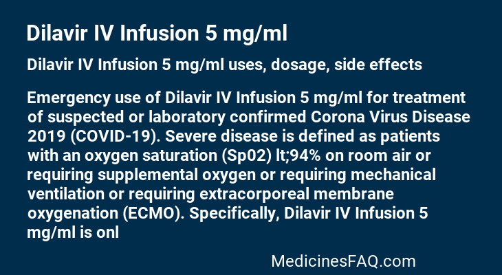 Dilavir IV Infusion 5 mg/ml