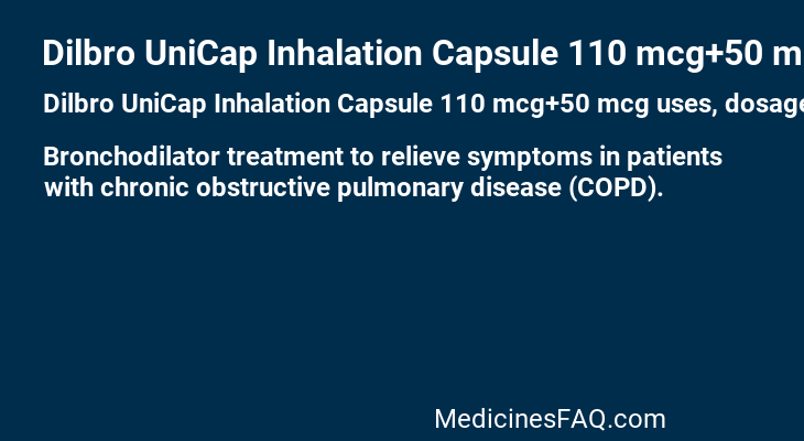 Dilbro UniCap Inhalation Capsule 110 mcg+50 mcg
