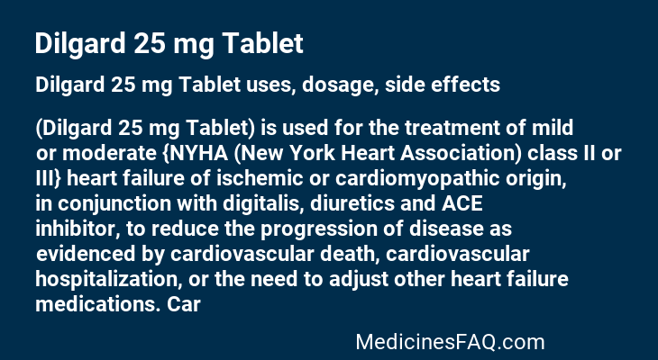 Dilgard 25 mg Tablet