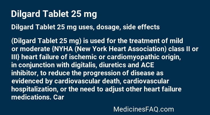 Dilgard Tablet 25 mg