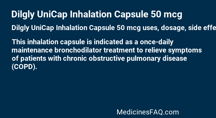Dilgly UniCap Inhalation Capsule 50 mcg
