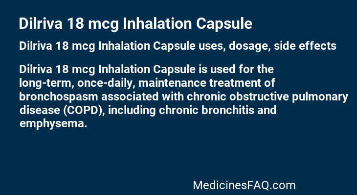 Dilriva 18 mcg Inhalation Capsule