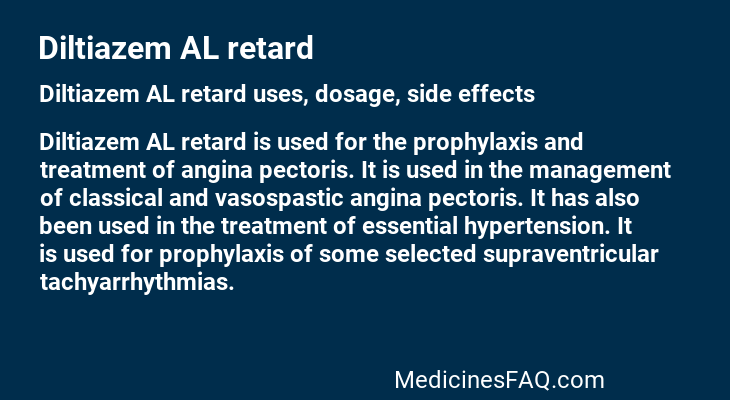 Diltiazem AL retard