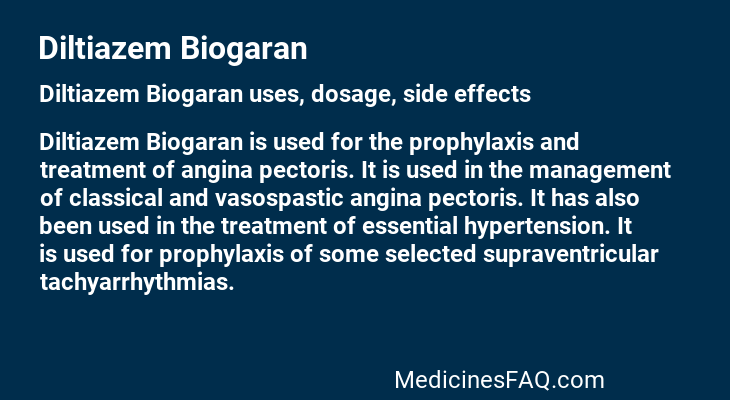 Diltiazem Biogaran