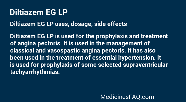 Diltiazem EG LP