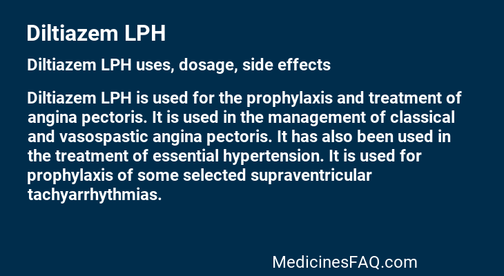 Diltiazem LPH