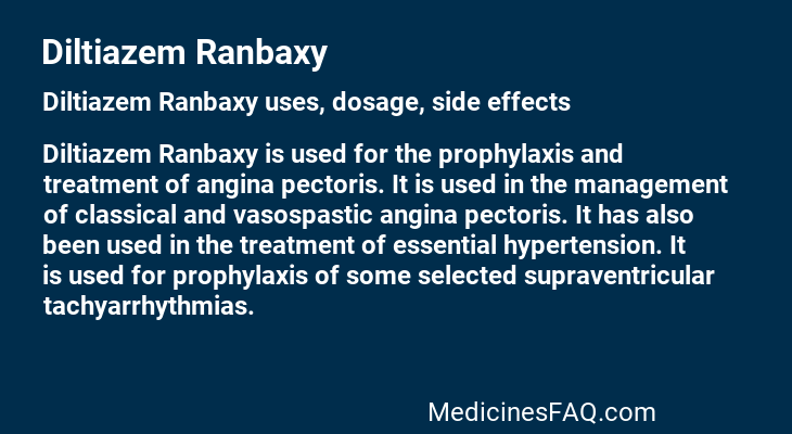 Diltiazem Ranbaxy