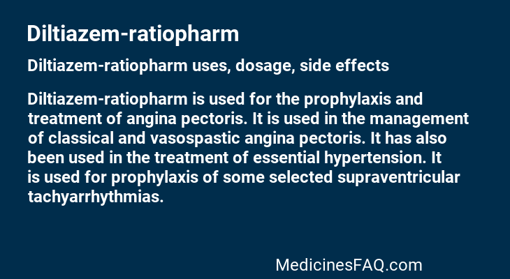 Diltiazem-ratiopharm