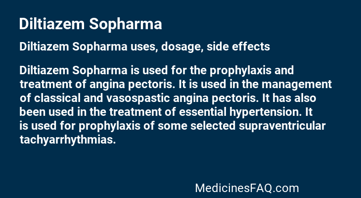 Diltiazem Sopharma