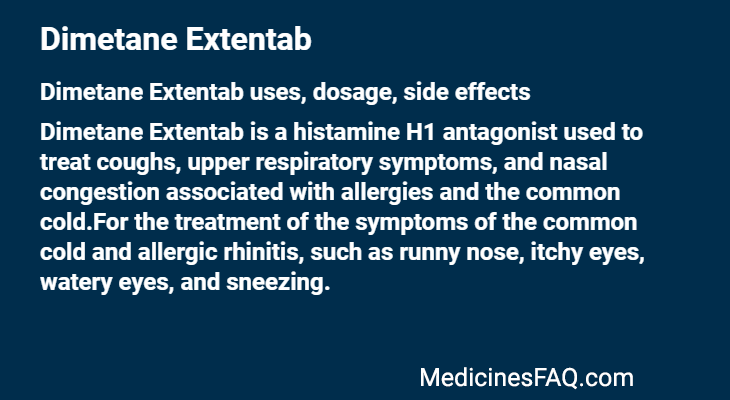 Dimetane Extentab