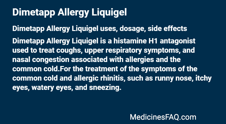 Dimetapp Allergy Liquigel