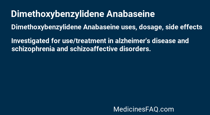 Dimethoxybenzylidene Anabaseine