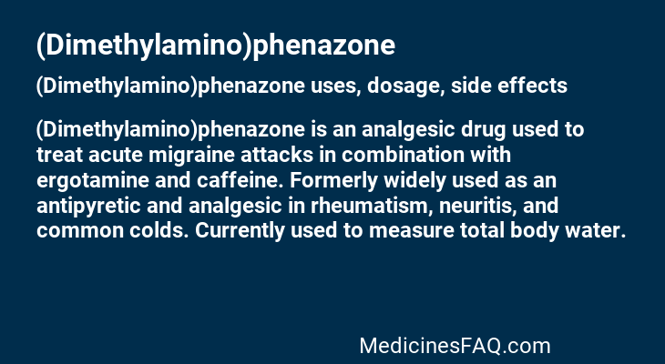 (Dimethylamino)phenazone