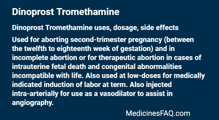 Dinoprost Tromethamine
