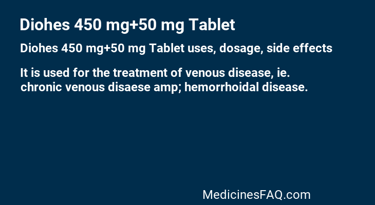 Diohes 450 mg+50 mg Tablet