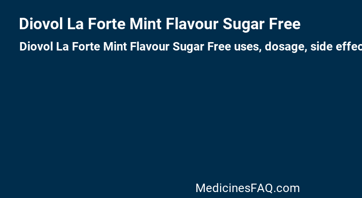 Diovol La Forte Mint Flavour Sugar Free