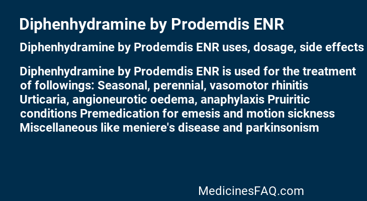 Diphenhydramine by Prodemdis ENR