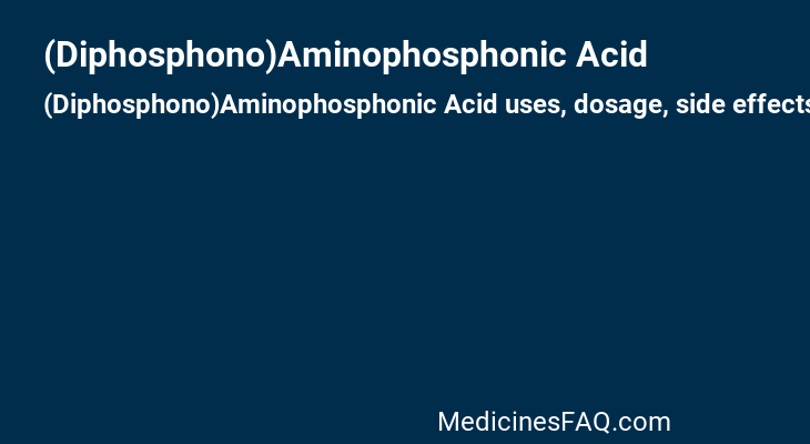 (Diphosphono)Aminophosphonic Acid