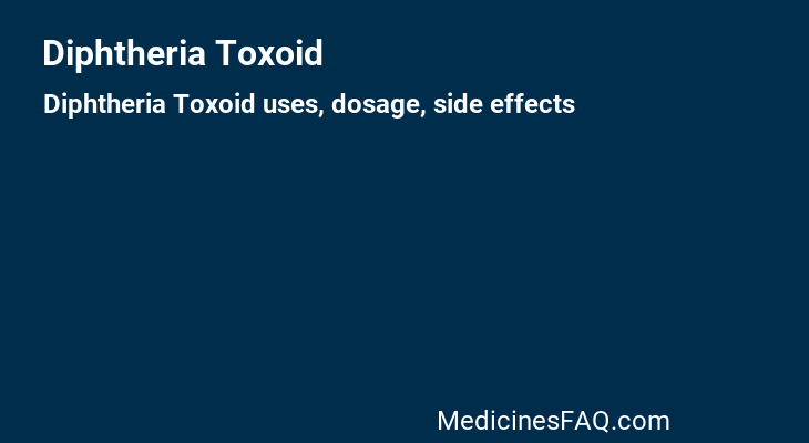 Diphtheria Toxoid