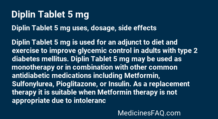 Diplin Tablet 5 mg
