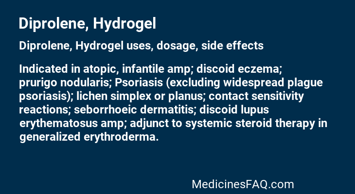 Diprolene, Hydrogel