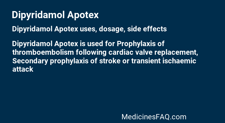 Dipyridamol Apotex