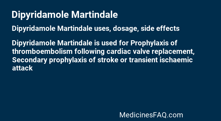 Dipyridamole Martindale