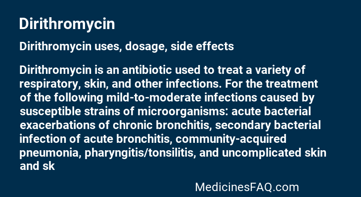Dirithromycin