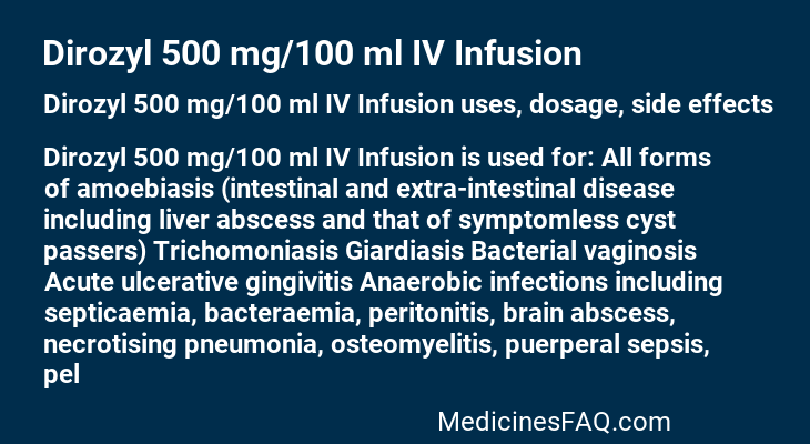 Dirozyl 500 mg/100 ml IV Infusion