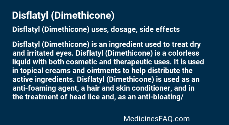 Disflatyl (Dimethicone)