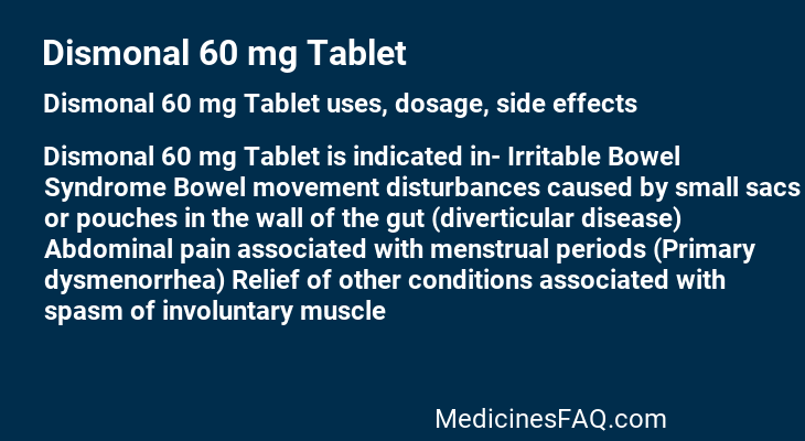 Dismonal 60 mg Tablet