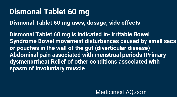 Dismonal Tablet 60 mg