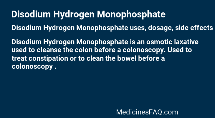 Disodium Hydrogen Monophosphate
