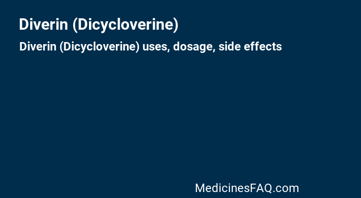 Diverin (Dicycloverine)