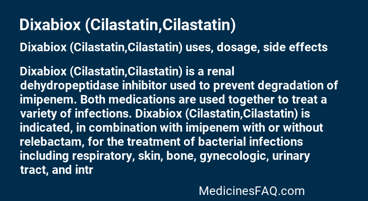 Dixabiox (Cilastatin,Cilastatin)