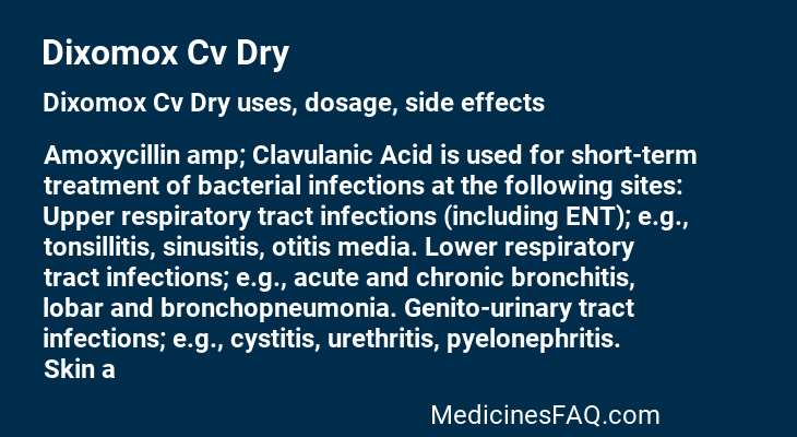 Dixomox Cv Dry