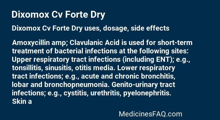Dixomox Cv Forte Dry