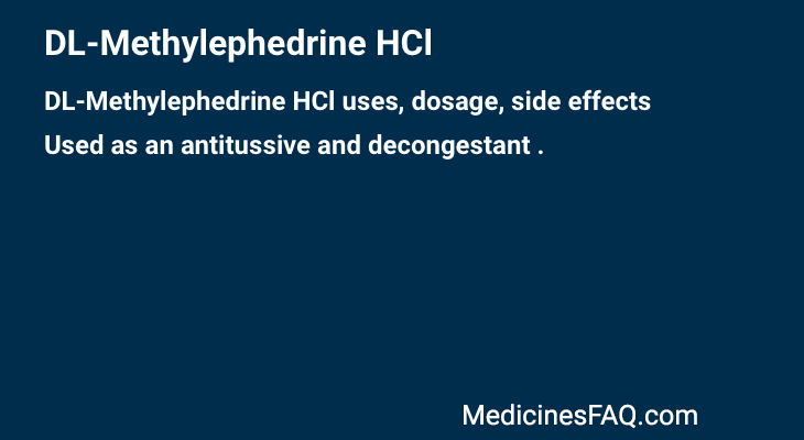DL-Methylephedrine HCl