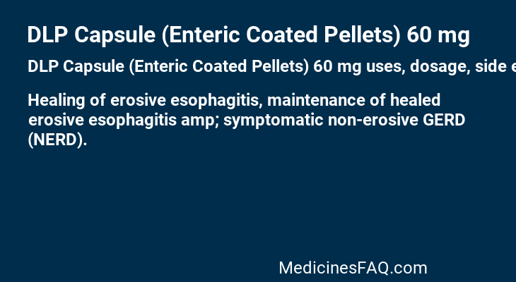 DLP Capsule (Enteric Coated Pellets) 60 mg